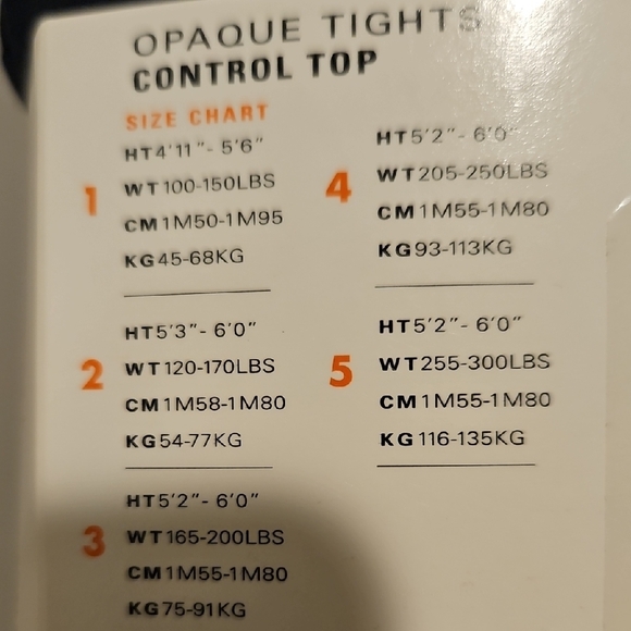 HUE Black Opaque Tights with Control Top - Picture 3 of 3